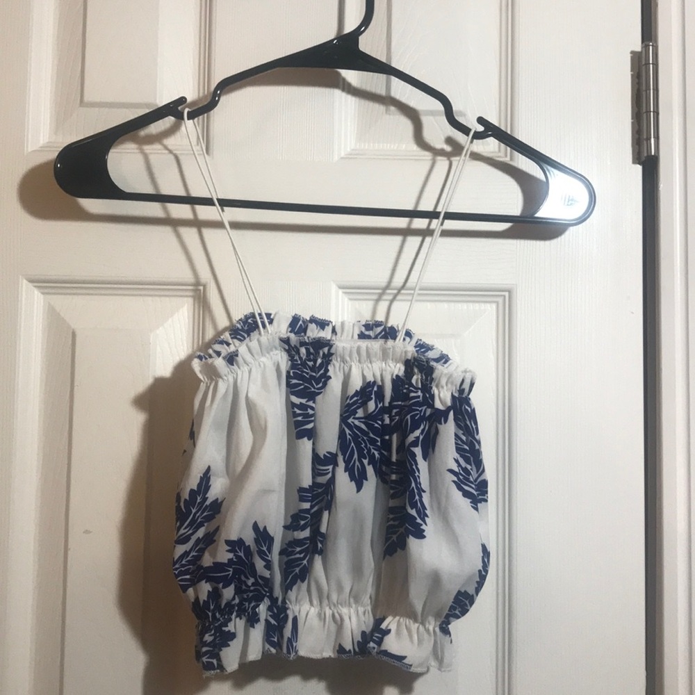 Floral print crop top